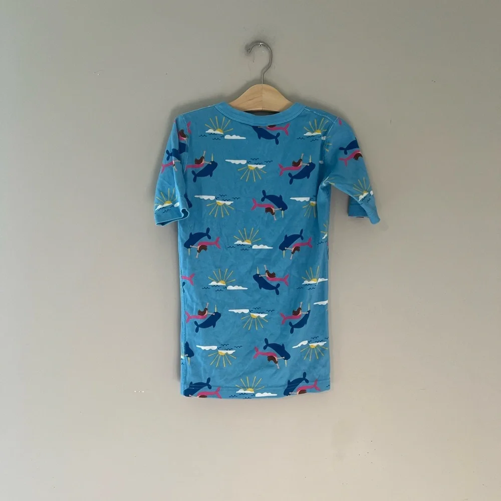 $16 ADD ON HANNA ANDERSSON narwhal unicorn whale set Cotton Pajamas Girls‎  14